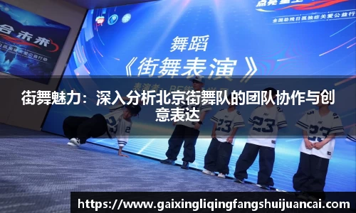 街舞魅力：深入分析北京街舞队的团队协作与创意表达